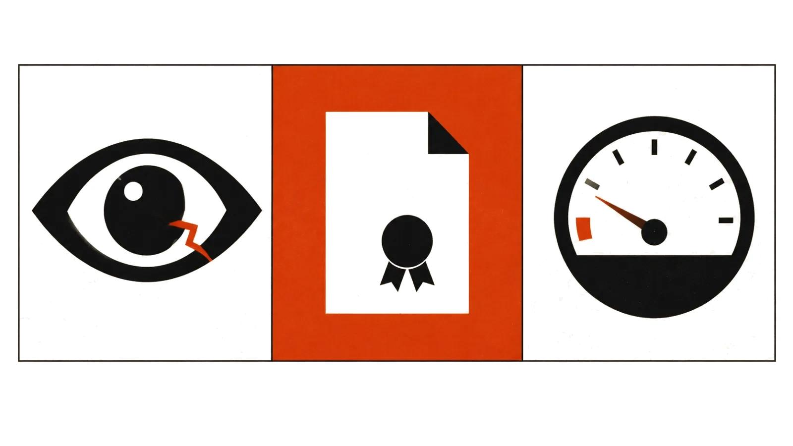 Three checks: the eye, file metadata, and a detector gauge
