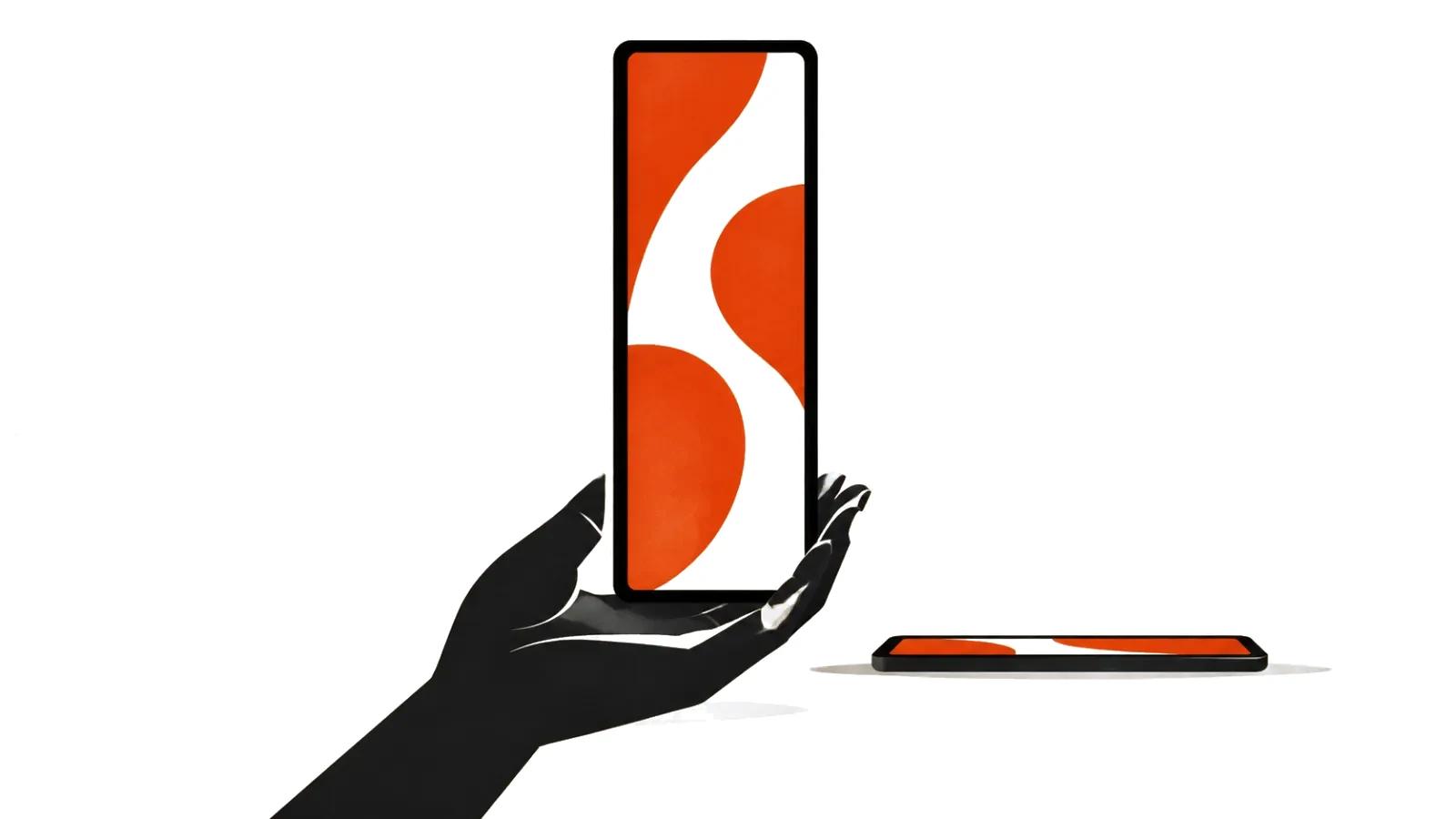 Vertical 9:16 ad: the clip fills the whole phone screen, while a horizontal one covers only part